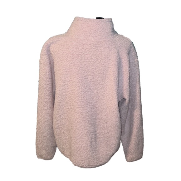 🩷VS PINK Sherpa sweatshirt in light pink!. Size L🩷 - Picture 5 of 8